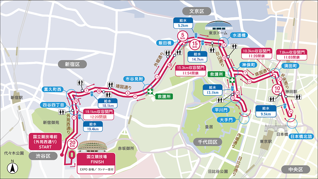 東京レガシーハーフマラソンコース